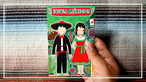 MEXICO Coloring POSTCARD + Coloring Guide